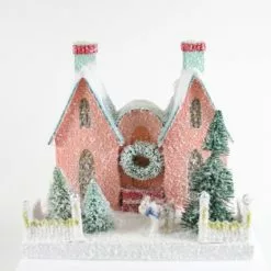 Cody Foster Coral Gables Putz House With Dog New!