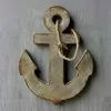 Creative Co-Op Christmas Aged Metal Anchor Sign