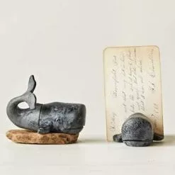 Creative Co-Op Whale Photo/Memo Holder Everyday Decor