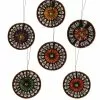 Bethany Lowe Day Of The Dead Rosette Ornaments