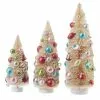 Raz Decorated Bottle Brush Trees, Natural New!