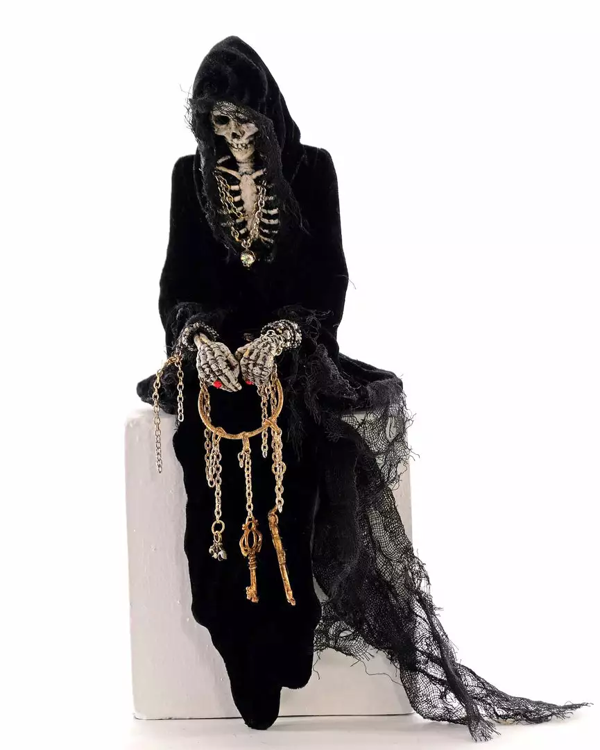 Katherine's Collection Dungeon Skeleton Ledge Sitter New! 3 Katherine's Collection Dungeon Skeleton Ledge Sitter New!