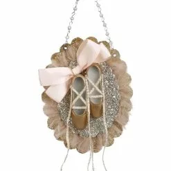 Demdaco Christmas Elegant Ballerina Shoes Ornament