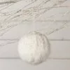 Bethany Lowe Encrusted Fur Snowball Ornament