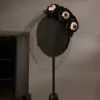 Bethany Lowe Black Rose Eyeball Headband With Veil