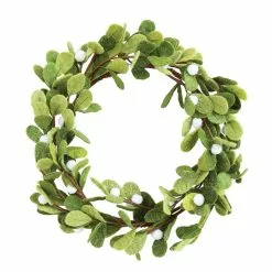 Creative Co-Op Felt Mistletoe Wreath Christmas