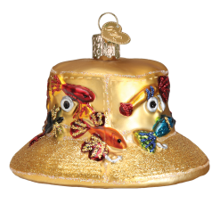Old World Christmas Fisherman's Hat Ornament
