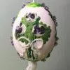 TheHolidayBarn.com Purple Flower Bouquet Egg Ornament New!
