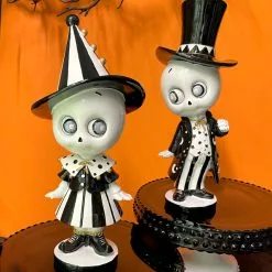 TheHolidayBarn.com Fred & Ginger Skelly Twins New!