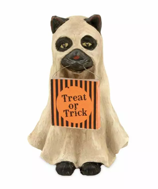 Bethany Lowe Ghost Cat Figurine 3 Bethany Lowe Ghost Cat Figurine