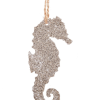 Midwest-CBK Glittered Sea Horse Silhouette Ornament