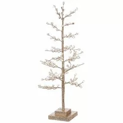 Raz Gold Glittered Tree With Jewels New!