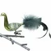 Old German Christmas Celadon Green Bird With Feathers Ornament Clip 1 Old German Christmas Celadon Green Bird With Feathers Ornament Clip