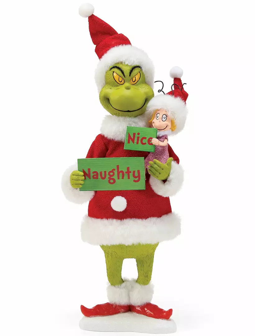 Enesco New! Grinch Figurine, Naughty Or Nice? 3 Enesco New! Grinch Figurine, Naughty Or Nice?