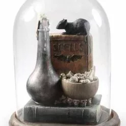 K&K Interiors Spooky Spells Cloche With Rat