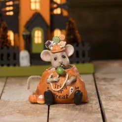 Bethany Lowe Halloween Nibbles Mouse With Candy