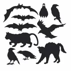 Beistle Halloween Silhouette Cutouts Beistle Vintage Halloween