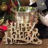 Katherine's Collection New! Happy Holidays Tabletop Sign, Gold & Silver