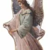 ShiShi Christmas Heavenly Angel Ornament, Decoupage On Metal
