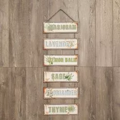 Ragon House New! Hanging Metal Herb Sign