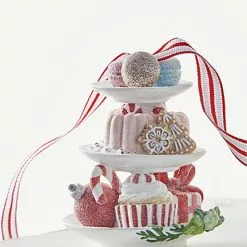Raz New! Sweet Treats On Tiered Tray Ornament