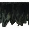 Zucker Iridescent Black Feather Fringe Halloween