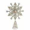 Kurt Adler Jeweled Snowflake Christmas Tree Topper