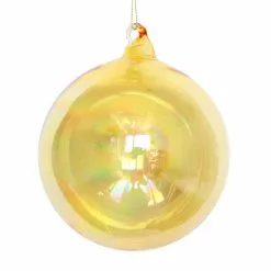 TheHolidayBarn.com Jim Marvin Amber Bottle Glass Ball Ornaments New!