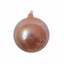 Winward Jim Marvin Apricot Pearl Glass Ball Ornaments New!