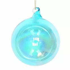 TheHolidayBarn.com Jim Marvin Blue Bottle Glass Ball Ornaments
