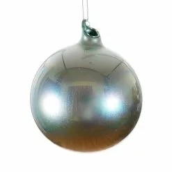 Winward Jim Marvin Celadon Green Pearl Glass Ball Ornaments New!