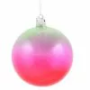 Winward New! Jim Marvin Green Fuchsia Ombre Glass Ball Ornaments