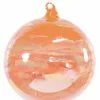 TheHolidayBarn.com Jim Marvin Iridescent Peach Art Glass Ball Ornaments Jim Marvin Ornaments