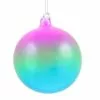 Winward New! Jim Marvin Green, Blue, Fuchsia Glass Ball Ornaments