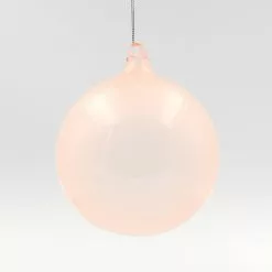 Winward Jim Marvin Pink Linen Bubblegum Glass Ornaments, 120mm New!