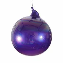 Winward New! Jim Marvin Purple Pearl Glass Ball Ornaments