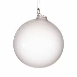 Winward New! Jim Marvin Light Gray Bubblegum Glass Ornaments