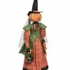 Joe Spencer Ophelia Pumpkin Witch On Stand New! 1 Joe Spencer Ophelia Pumpkin Witch On Stand New!