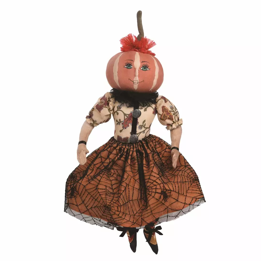 Joe Spencer Penelope Pumpkin Head Girl Doll 3 Joe Spencer Penelope Pumpkin Head Girl Doll