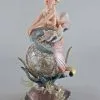 Katherine's Collection Mermaid On Sea Turtle Pedestal New!