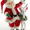 Katherine's Collection Mistletoe Santa With Reindeer