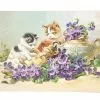 Ernst Freihoff Kitty Cat Playtime Postcard Easter