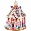 Raz Lighted Gingerbread House With Sweets New!