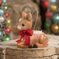 Bethany Lowe Lil' Reindeer Bucket New!