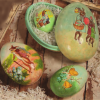 Bethany Lowe Paper Mache Easter Nesting Eggs