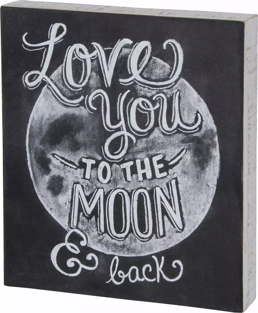 TheHolidayBarn.com Love You To The Moon & Back Sign 2 TheHolidayBarn.com Love You To The Moon & Back Sign