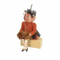 Gathered Traditions Lucille Cheerleader - Pumpkin Doll