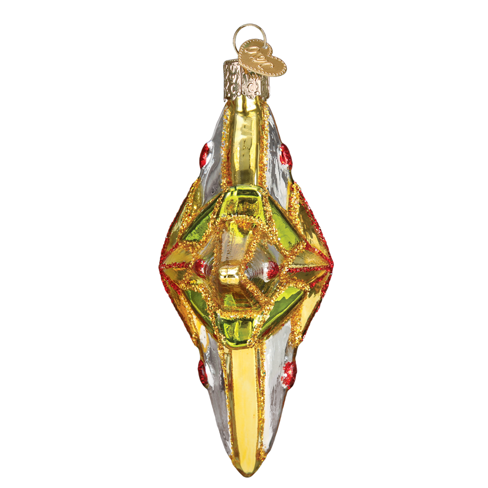 Old World Christmas Luminous Star Glass Ornament 5 Old World Christmas Luminous Star Glass Ornament