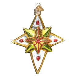 Old World Christmas Luminous Star Glass Ornament