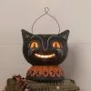 Bethany Lowe New! Magic Catty Jack Lantern, Paper Mache 1 Bethany Lowe New! Magic Catty Jack Lantern, Paper Mache